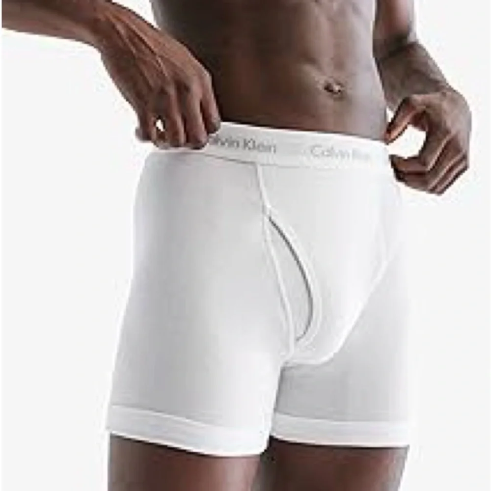 Calvin Klein Men's Cotton Classics 7-Pack Boxer Brief Large White